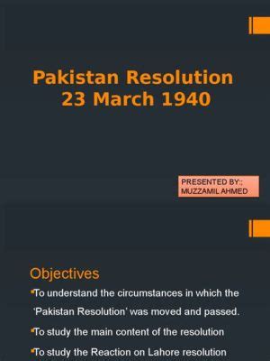 The Lahore Resolution: A Pivotal Moment in Pakistan's Struggle for Independence and Muslim Self-Determination